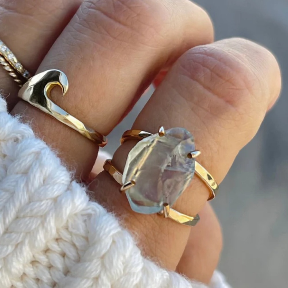 James Michelle Aphrodite Crystal Ring size 8